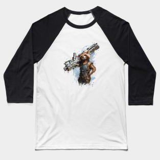 Rocket Raccoon Baseball T-Shirt - Rocket Racoon - Guardians of the Galaxy by purplegirl98